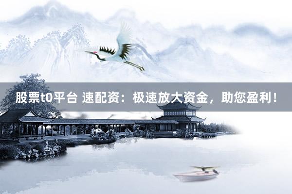 股票t0平臺 速配資：極速放大資金，助您盈利！